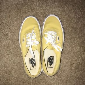 single wear yellow vans